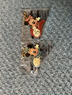 ミッキーミニーの35周年キーホルダー 2個セット