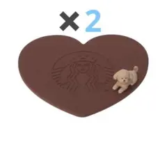 スターバックス　バレンタイン 2026 コースター　スタバ　2つ