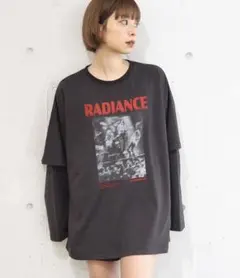 【美品】tip top ティップトップ 重ね着風　ロングTシャツ ゆったり　長袖のサムネイル