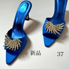 国内正規品126,500円 PIFERI ピフェリ ビジュー サンダル ブルーのサムネイル