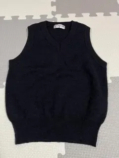 ニットベスト 110 ネイビー