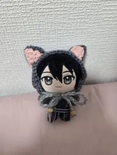 ぬいパル　猫耳帽子　ハンドメイド　かぎ針編み　ぬい服