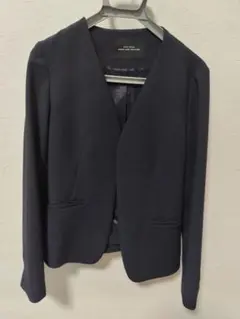 green label relaxing　ノーカラーパンツスーツ上下