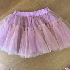 ピンク色　チュールスカート　110