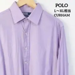 輸入古着 USA メンズ POLOラルフローレン CURHAM シャツ L〜XL