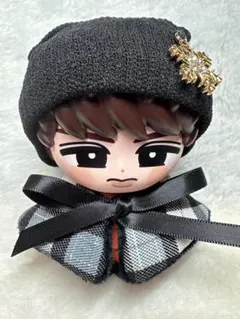 ソフビ　目黒蓮　ポンチョ　ニット帽　服