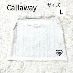 Callaway キャロウェイ　白　スカート　レディース ゴルフ　L