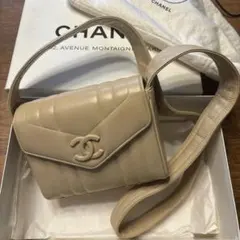 お値下げ　CHANEL ショルダーバッグ ベージュ