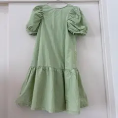 green label relaxing パフスリーブワンピース 120cmのサムネイル