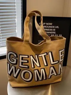 バッグ トートバッグ 大容量 キャンバス 英字柄 優しい女 手提げ袋 通勤