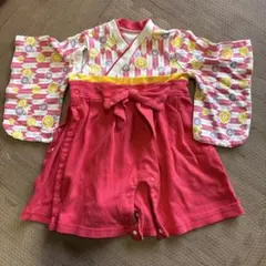 花柄着物風ドレス 85センチ