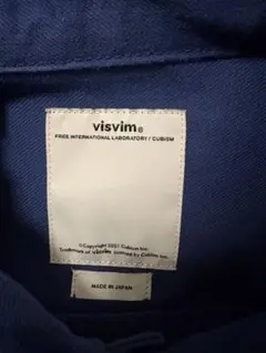 visvim ワークシャツ ネイビー サイズ2