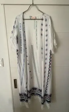 ANAPエスニック柄 フリンジ カーディガンのサムネイル