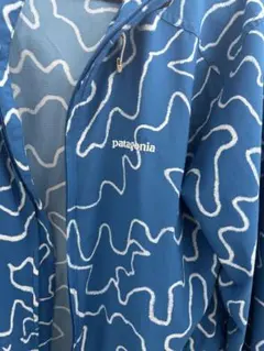 Patagonia フーデッドジャケット ブルー 総柄 Mサイズのサムネイル