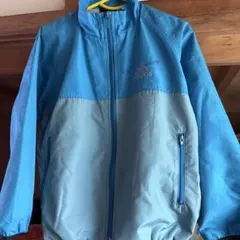 adidas 青 ジャージ ジップアップ