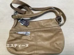 【新品タグ付き】ESTINE 牛革ベージュ ショルダーバッグ