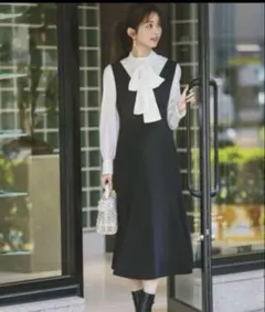 プロポーションボディドレッシング マーメイドＶネックジャンスカ