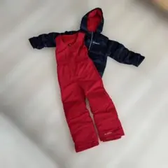 Columbia スキーウェア 上下セット XS 赤 ネイビー　120cm