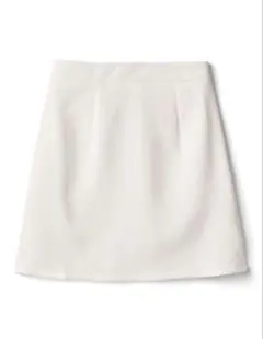 GRL インパン裏地付き台形ミニスカート at1531 オフホワイト S
