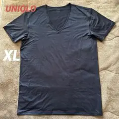 UNIQLO エアリズムVネックT（半袖）　ブラック　XL 未使用