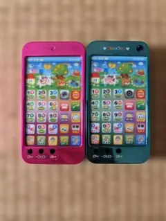 スマホおもちゃ携帯 ぺんちゃん スマートフォン 音楽 ゲーム　2色セット