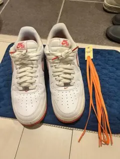 NIKE AIR FORCE 1 ホワイト オレンジ