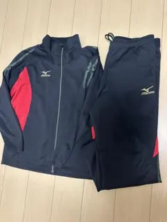 Mizuno ジャージ上下セット 黒/赤