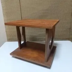 サイドテーブル レトロ 当時もの カフェ 木製 喫茶店 古民家 飾り棚