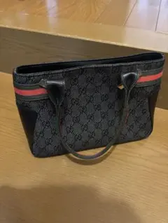 GUCCI GG柄 デニム トートバッグ