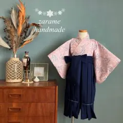 【新作2着のみ】着物と袴　女の子　90-100㎝