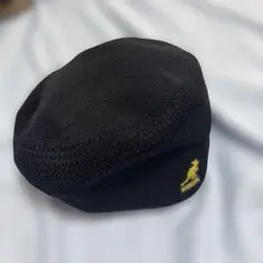 KANGOL ハンチング帽 黒 メッシュ　カンゴール　ベレー帽