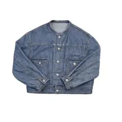 GU デニムジャケット M スタンドカラー 七分袖 未着用