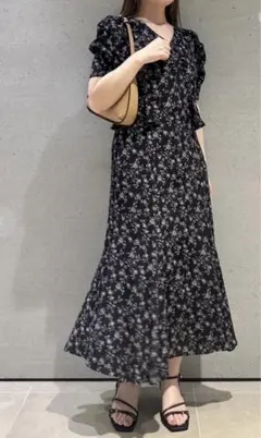 CELFORD ミニチュアローズプリントワンピース