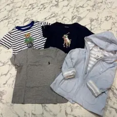 ポロ・ラルフ・ローレン Tシャツ３枚 リバーシブルパーカー　18M/80〜85