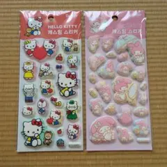 韓国限定　正規品　サンリオ　マシュマロシール　ぷっくりシール