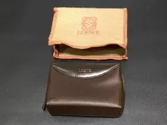 未使用 ロエベ アナグラム マルチ ジュエリーケース アクセサリー ポーチ 本革 LOEWE ロエベ アナグラム・収納 マルチ ジュエリーケースポーチ
