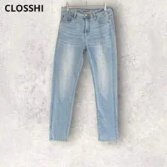 クロッシー　デニム　ジーパン　ジーンズ　コットン混　カジュアル　M