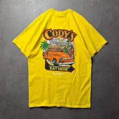 フロリダ　ステーキレストラン　レトロ　フードT ピックアップトラック　黄色　M
