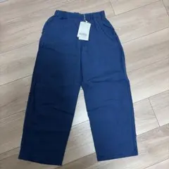 ネイビー 長ズボン ウエストゴム 後ろポケット付き