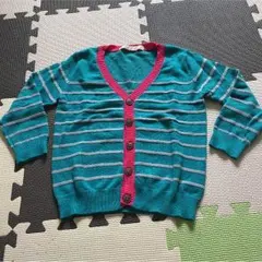 新品 ボーダーカーディガン☆100〜110㎝