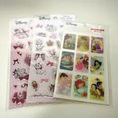 新品匿名配送 Disney マリー エポキシ 3Dシール 3点セット