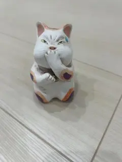 白金の招猫 上出長右衛門窯 - メルカリ