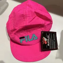 FILA 蛍光ピンクのキャップ　新品タグ付き　レア　古着好きさん