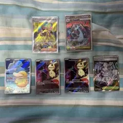 ポケモンカード　リザードンma カナリィsr コダックar ミミッキュar