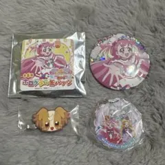 わんだふるぷりきゅあ！　犬飼こむぎ　キュアワンダフル　缶バッチ　ヘアクリップ