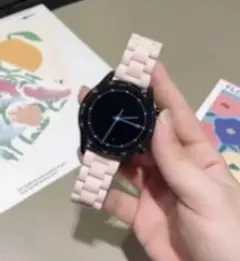 スマートウォッチ用 ピンク 20MM プラスチックバンド