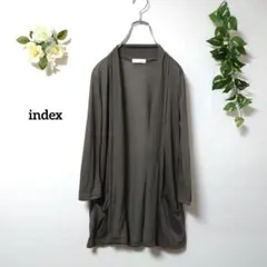 インデックス 七分袖 カーディガン 2way M 薄手