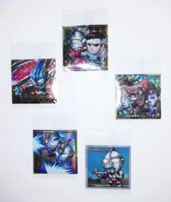 【未開封】ウルトラマン シールウエハ5　「SEC セブン上司 ＆ ダン」他　5枚