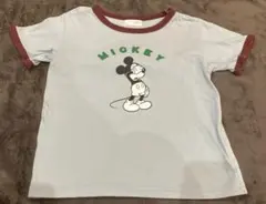 目隠しミッキーが可愛い♪リンガーTシャツ120のサムネイル