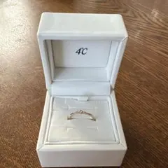 4℃ピンクゴールドダイヤリング　#9にサイズお直しレア品